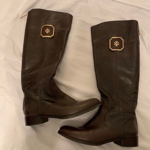 Tory Burch Brown Leather Boots